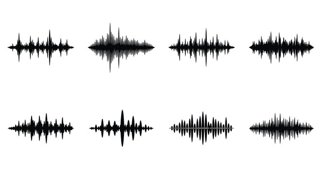 Audio waveforms collection