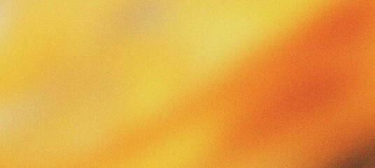Plakat Abstract orange and yellow gradient background with soft light blur. Warm golden amber texture for creative graphic design. Vibrant sunlit glow wallpaper for modern digital marketing projects.