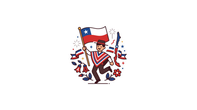 Cheerful Boy Celebrating Texas with State Flag and Patriotic Symbols