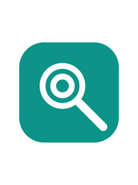 Search line icon rounded button - modern minimal vector symbol for web and mobile app interface, isolated on transparent background