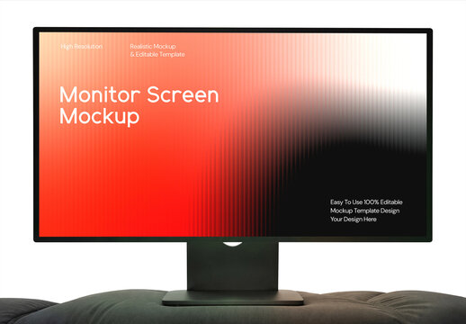 Monitor Screen Mockup