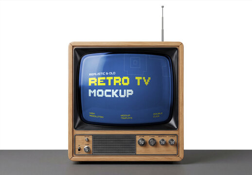 Retro Tv Mockup