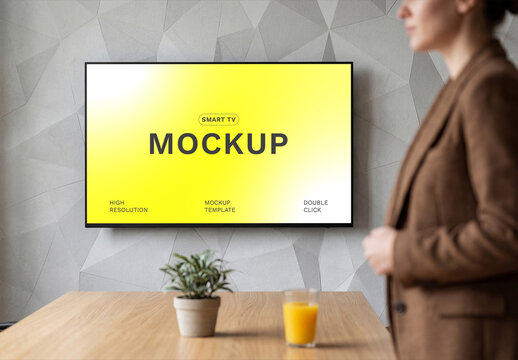 Smart TV Screen Mockup