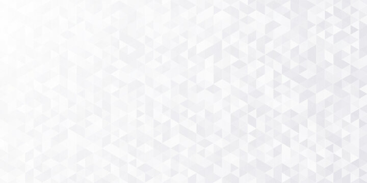 Abstract white background with silver effect. Light gray colour texture. Grey blue modern pattern. Gradient textur. Triangle patern. Triangular backdrop. Design bg business print