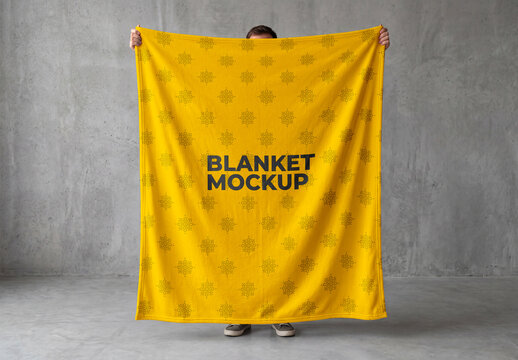 Blanket Mockup PSD
