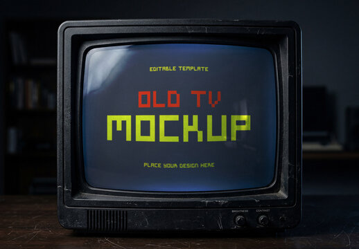 Old TV Mockup