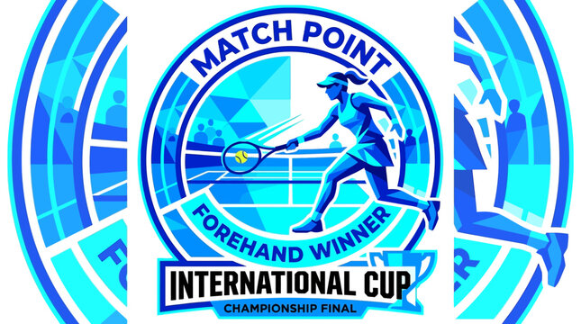 Tennis Match Point Forehand Winner International Cup Championship Final