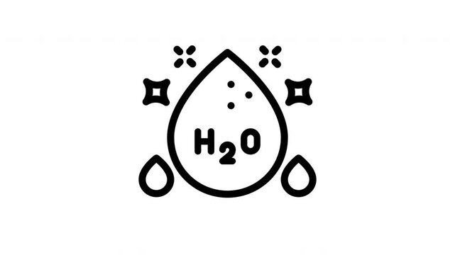 h2o minimalist stroke animation