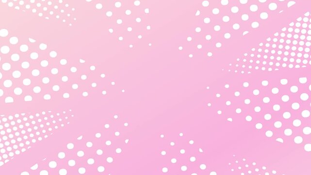 Pink Halftone Dot Pattern Effect 4K
