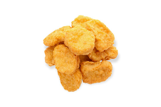 Crispy nuggets stacked together ideal for snacking or sharing. Food enjoyment concept, PNG