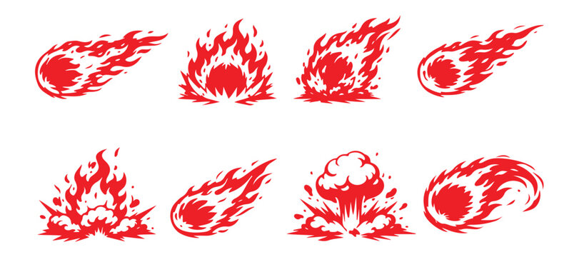 meteor blast fire ball set