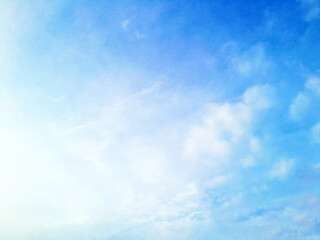 Obraz premium fresh blue cloudy sky background