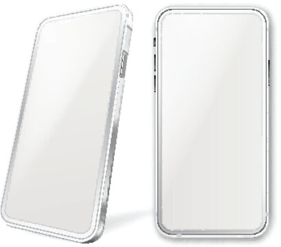 Tempered glass screen protector illustration for mobile phone display damage repair vector