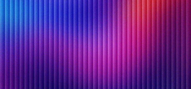 Abstract neon purple background with vertical lines and blue gradient. Modern geometric pattern with colorful stripes and soft light. Vibrant futuristic texture for digital web design banners.