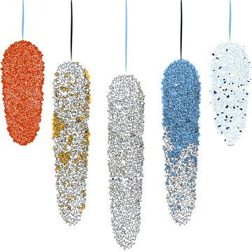 Hand Drawn Bacteria Vector Illustration