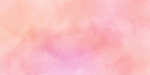Fototapeta premium Abstract pink watercolor grunge paper texture background with vintage pastel tones, soft paint washes, smoke-like effects and retro artistic pattern design