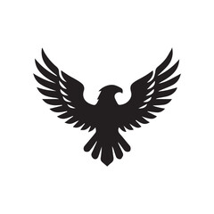 Naklejka premium eagle with wings vector illustration