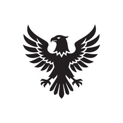 Fototapeta premium eagle with wings vector illustration