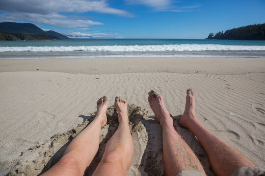 On the beach