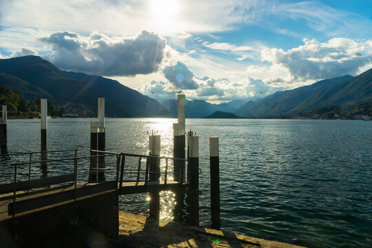 Bellagio Lake Como Sunset, Italy	