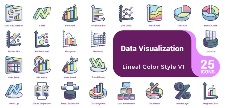 Color Data Visualization Bundle H25 V01