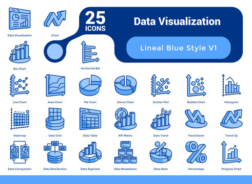 Blue Data Visualization Bundle H25 V01