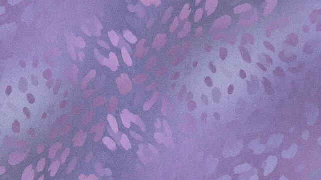 An abstract purple leopard print background with a grainy texture, designed for a smooth sliding motion animation.