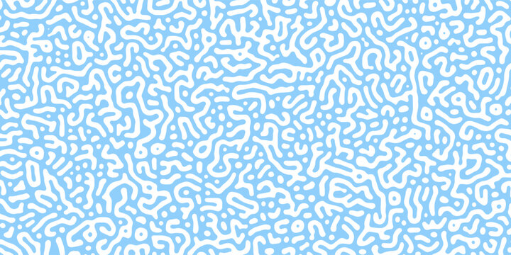 Abstract multicolor pattern reaction biology diffusion turing on white background. Seamless vector pattern with blots.  Hand drawn Batik. 3d, zigzag, Monochrome, vector, seamless, waving, turing, arts