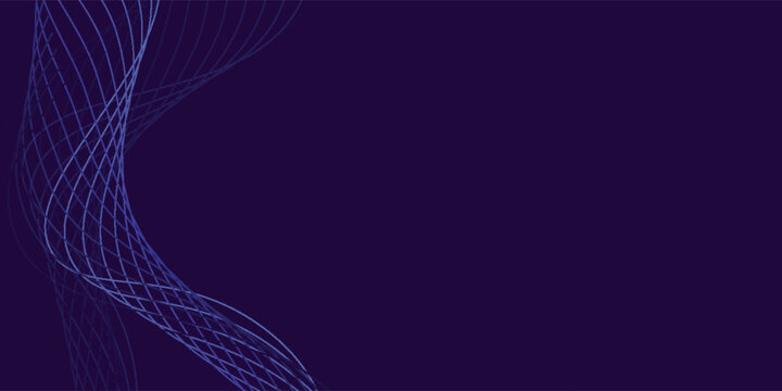 Particle stream. Purple background with many glowing particles. Information technology background. 3d rendering.