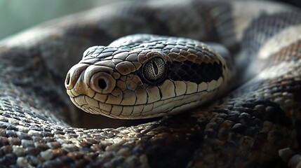 Obraz premium Close up portrait of a snake's face