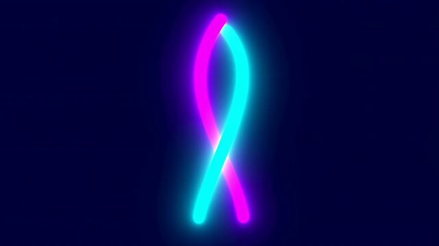 neon lights glowing in a modern, futuristic dark background with static shapes and commercial context for design resources and web banners with blue and pink neon material.