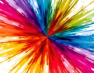 Obraz premium Vibrant Abstract Swirl Primary Colors and Bold Motion