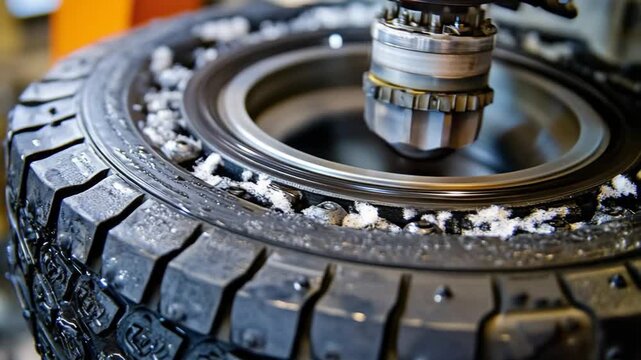 selective focus precision control of temperature pressure and curing in tire manufacturing