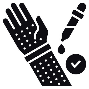 Allergy Test Glyph Icon