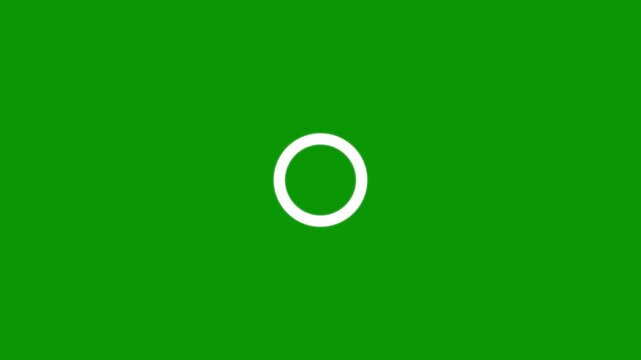 Circle blast firework animation with vibrant glowing ellipse lines and cartoon explosion fx designed for 4k motion graphics overlay on green screen background for games and festive projects.
