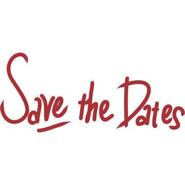 Save the Date Red feminime style