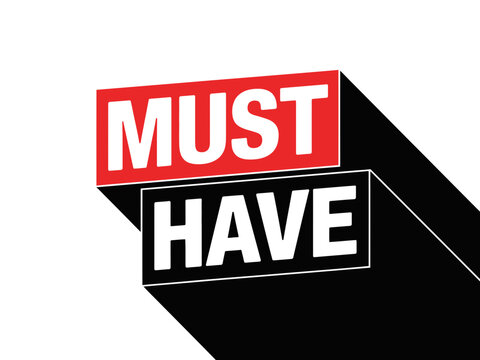 Must have text label with 3D drop shadow for shopping and retail promotions