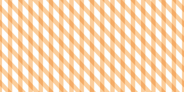 Trendy and cute simple orange fall color gingham checkered pattern background design element template