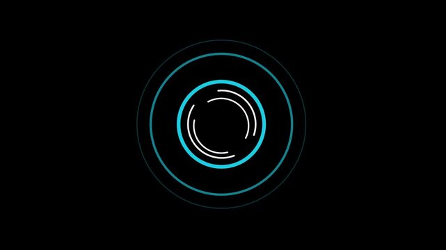 4K Loading circle modern blue color illustration. Download Progress, Preloaded Interface Buffering. Circle frame loading icon background.