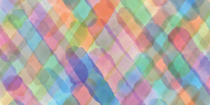 Abstract Colorful Watercolor Grid Texture Background