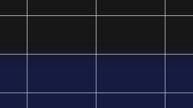 Minimalist digital grid overlay with dark blue gradient background moving slowly upwards.