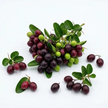 Indian Karonda Fruit Isolated on White