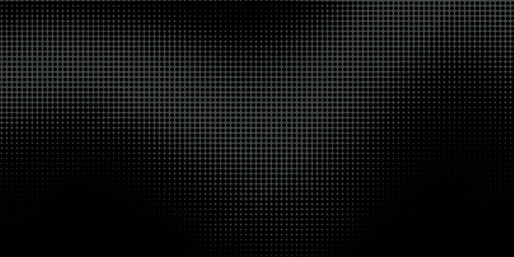 Pixelated bitmap gradient texture. Black and white dither pattern background. Abstract glitchy pattern. Wide raster backdrop.Pixelated bitmap gradient texture