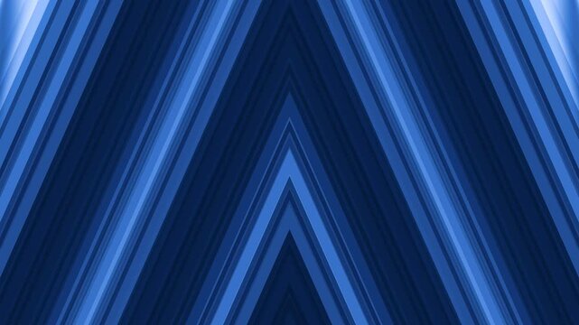 Abstract Blue Chevron Pattern: A striking abstract design featuring layered blue chevron stripes creating a sense of depth and movement, ideal for modern graphic backgrounds.