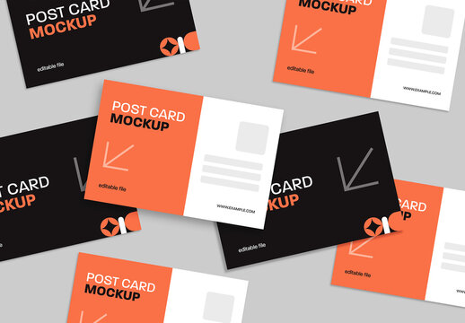 Editable Postcard Mockup