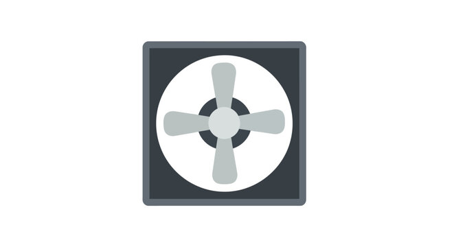 Modern white ceiling exhaust fan with four blades.