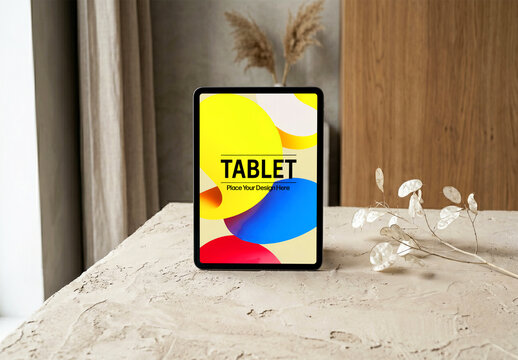 Minimalist Tablet Presentation Mockup Template