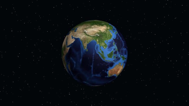 Animated Zoom from Space to Siauliai Lithuania with Geographic Data Overlay