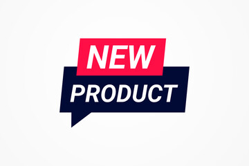 Obraz premium New Product Origami Style Speech Bubble Banner Design for Product Launch, Announcement, Marketing Promotion and Creative Advertising Vector Collection