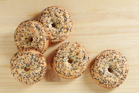 Poppy seed cookies with sugar